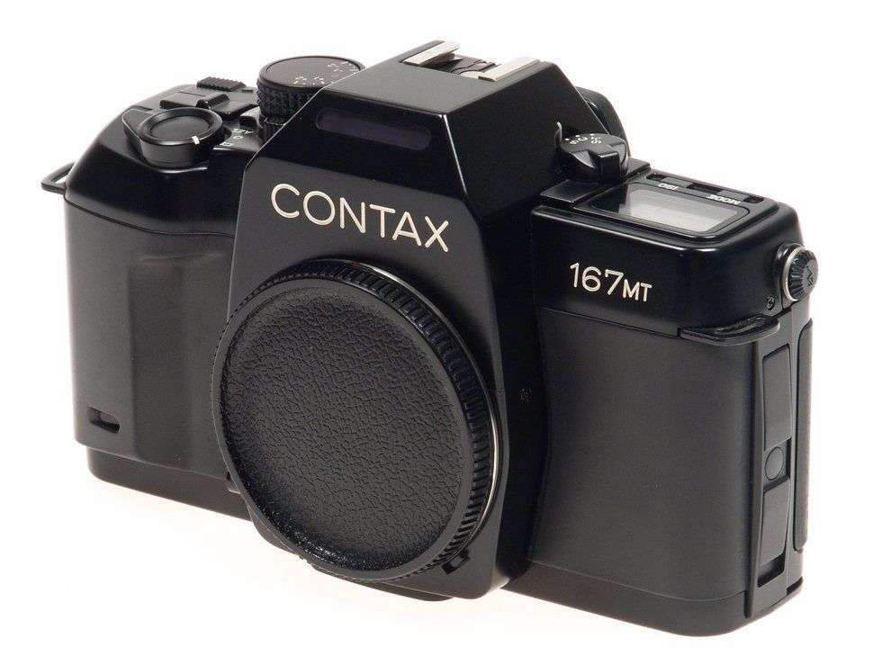 ZEISS CONTAX 167 MT BLACK 35mm CAMERA BODY PAPERS MINT