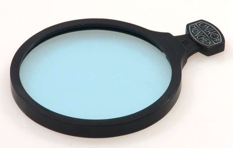 LINHOF CAMERA NEW SLIP IN LENS FILTER BLUE 51mm BOXED