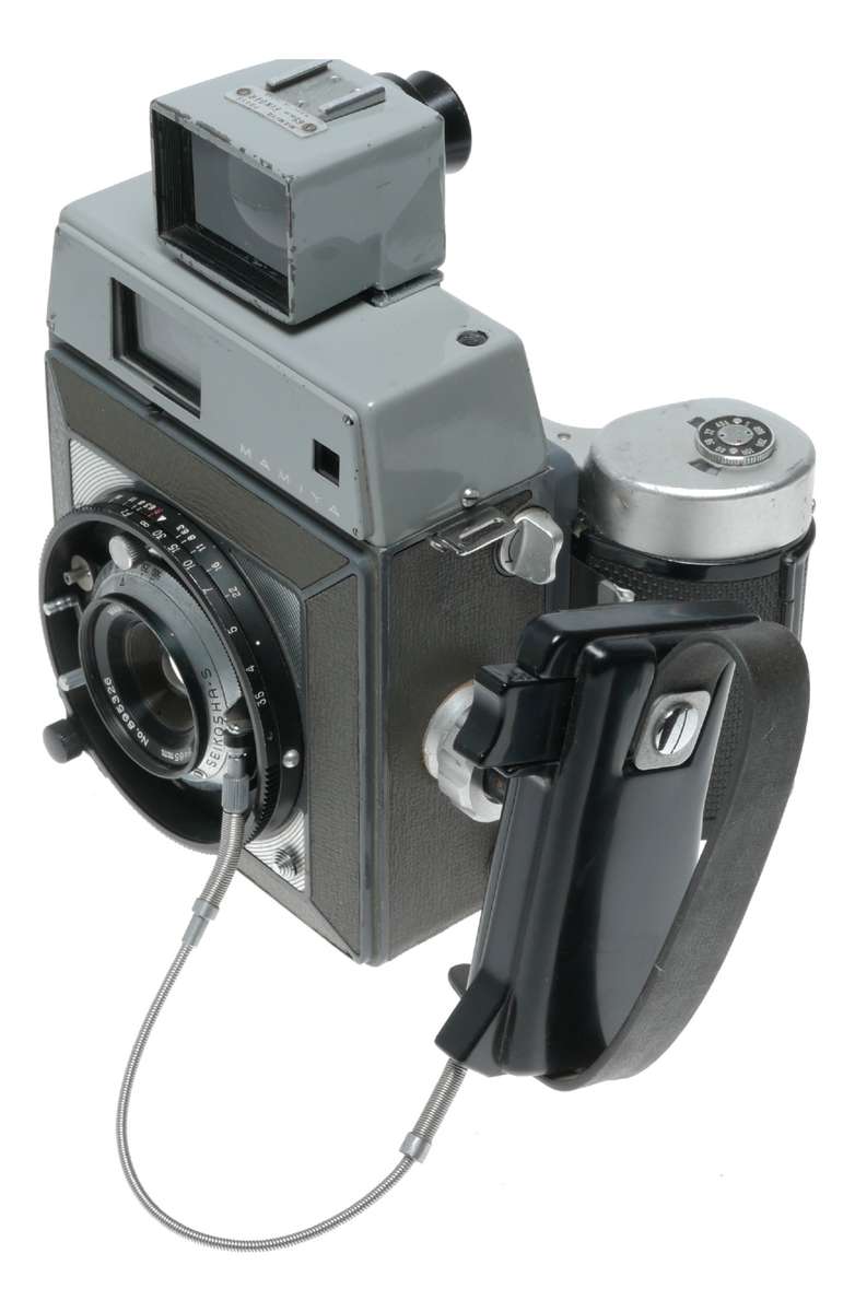 Mamiya Universal Press film Camera set 3 lenses 3 backs viewfinder vintage set