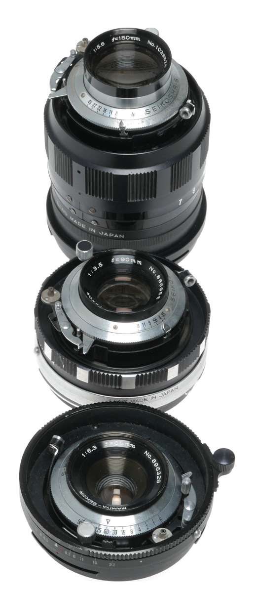 Mamiya Universal Press film Camera set 3 lenses 3 backs viewfinder vintage set