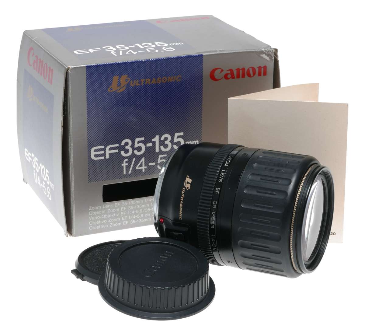 Canon Ultrasonic EF 35-135mm f4-5.6 zoom lens boxed excellent