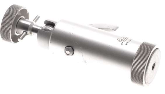 LEITZ SILVER CHROME TRIPOD BALL HEAD TILTING JOINT LEVELING CAMERA ADAPTER USED