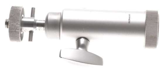 LEITZ SILVER CHROME TRIPOD BALL HEAD TILTING JOINT LEVELING CAMERA ADAPTER USED