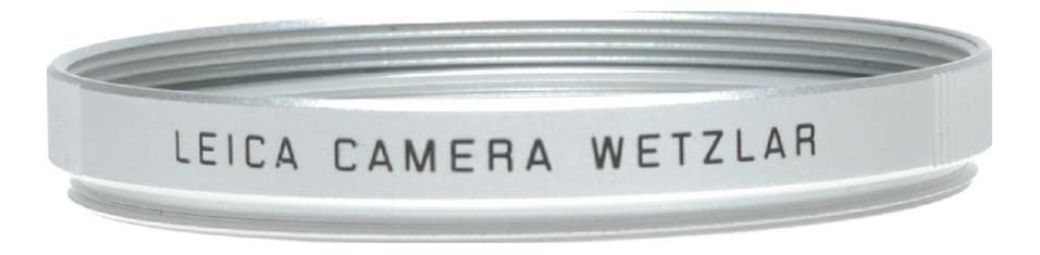 13034 Leica Uva II E46 camera lens Filter E 46 Silver Boxed Mint condition