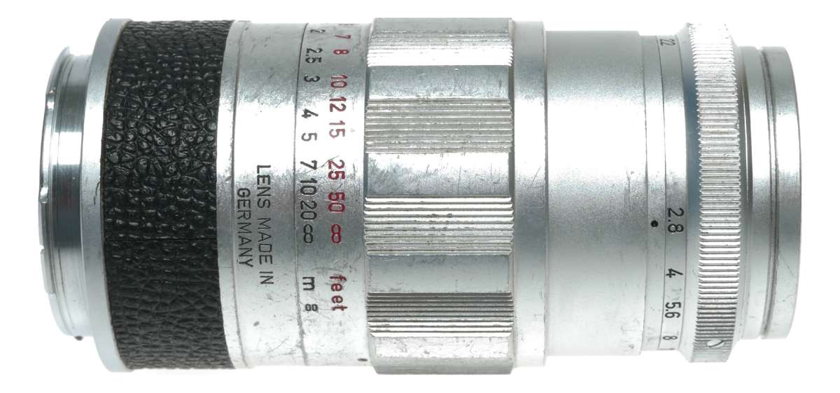 Leica Elmarit 90mm f/2.8 LTM LTM/M39 Silver camera lens