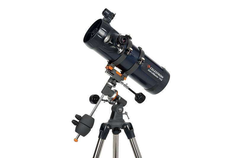 Celestron Astromaster 114EQ + Moon Filter & Smartphone Adapter Telescope