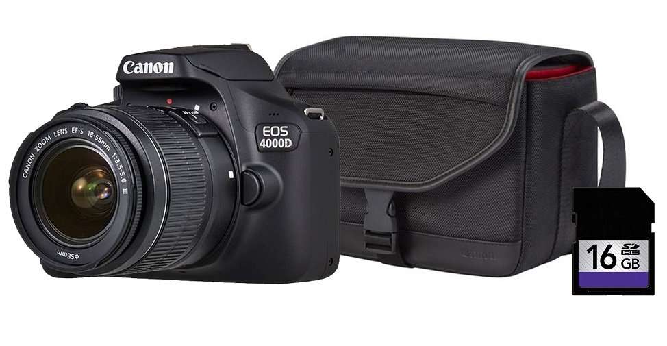 Canon EOS 4000D Digital SLR Starter Kit