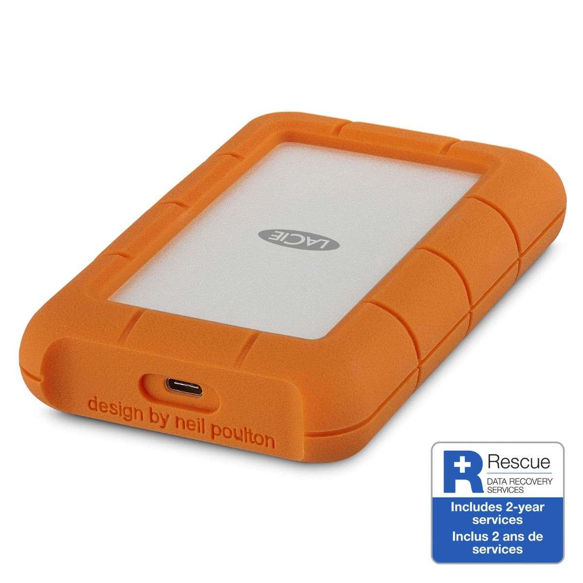 LaCie Rugged Mini USB 3.0 External Hard Drive 2TB