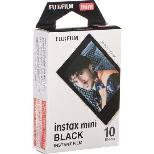 Fujifilm INSTAX MINI Instant Camera Film - INSTAX Mini Black Frame (10 Sheets)