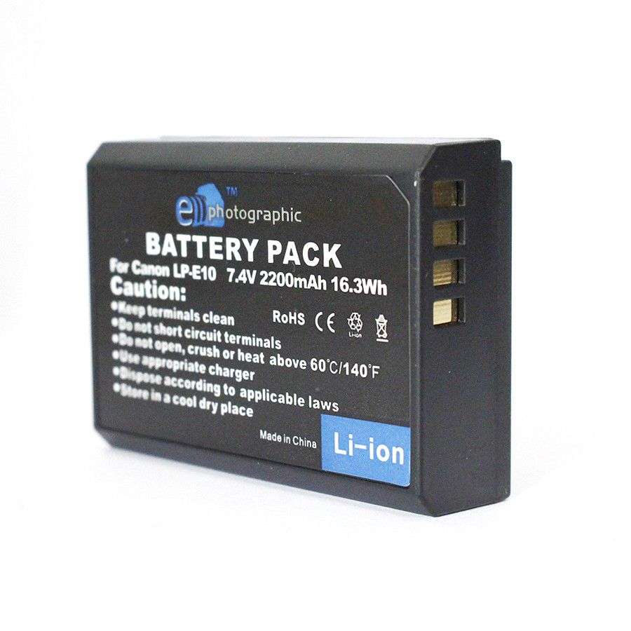E-Photographic LP-E10 2200 mAh Lithium Battery for Canon