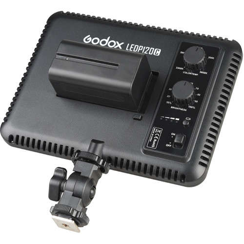 Godox LEDP120C LED Light Panel plus an NP-F550 Battery and Charger