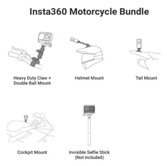 Insta360 Motorcycle Mount Bundle