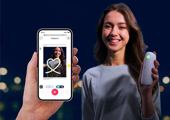 Fujifilm INSTAX MINI LINK 2 Smartphone Printer Kit Dusky Pink