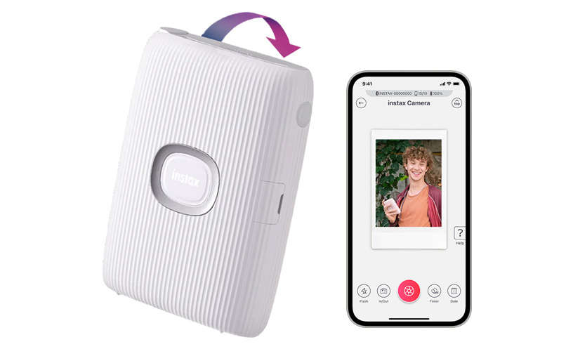 Fujifilm INSTAX MINI LINK 2 Smartphone Printer Kit Dusky Pink