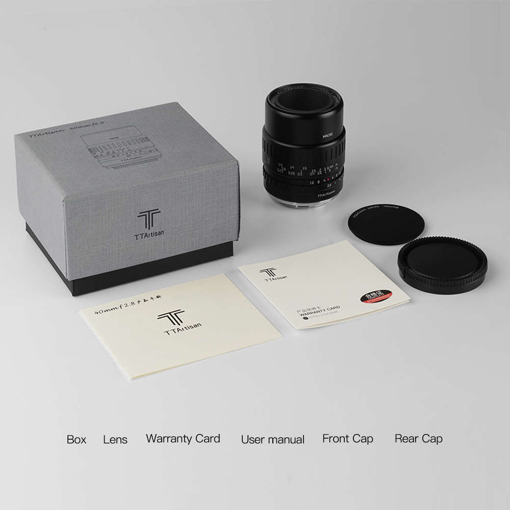 TTArtisan 40mm F2.8 Macro Manual Focus Lens for Fujifilm X Mount