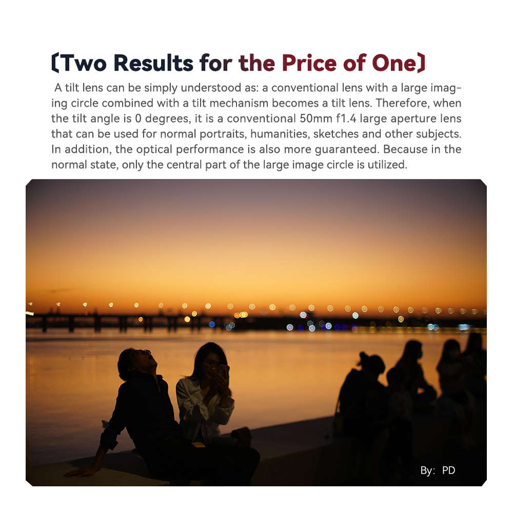 TTArtisan Tilt 50mm F1.4 Manual Focus Lens for Sony E Mount