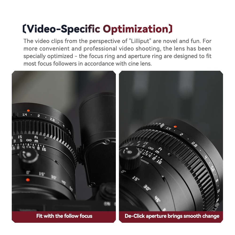 TTArtisan Tilt 50mm F1.4 Manual Focus Lens for Sony E Mount