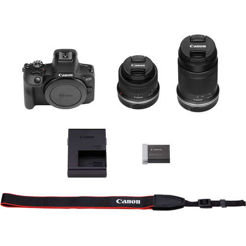 Canon EOS R100 + RF-S 18-45mm + 55-210mm Lens