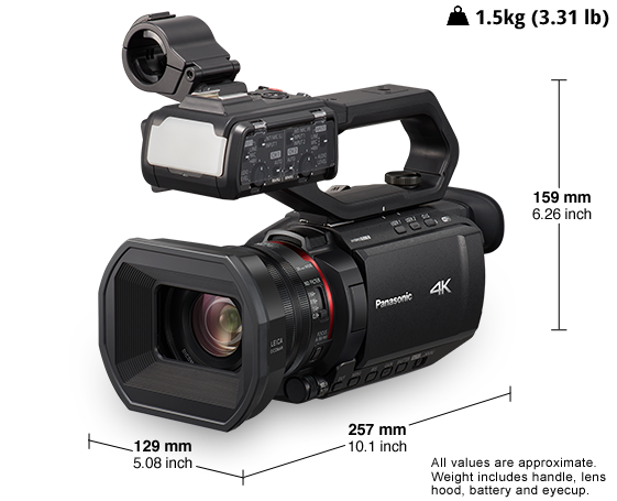 Panasonic HC-X2000GC 4K Lightweight Memory Card Camcorder