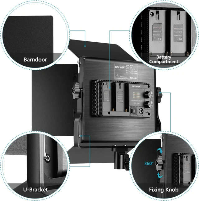 Neewer SNL660 Bi-Colour LED Panel Constant Light Kit