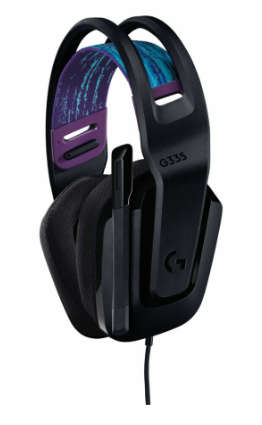 Logitech 3.5mm G335 Wired Gaming Headset - Black