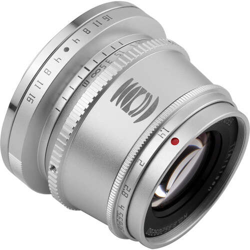 TTArtisan 35mm F1.4 Manual Focus Lens for Sony E Mount (SIlver)