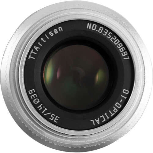 TTArtisan 35mm F1.4 Manual Focus Lens for Sony E Mount (SIlver)