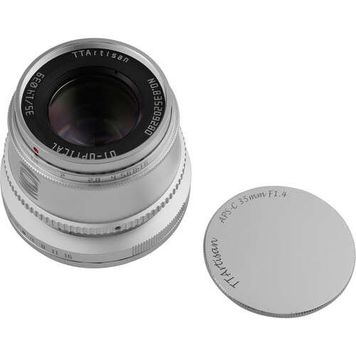 TTArtisan 35mm F1.4 Manual Focus Lens for Sony E Mount (SIlver)