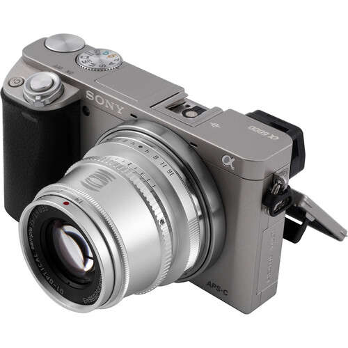 TTArtisan 35mm F1.4 Manual Focus Lens for Sony E Mount (SIlver)