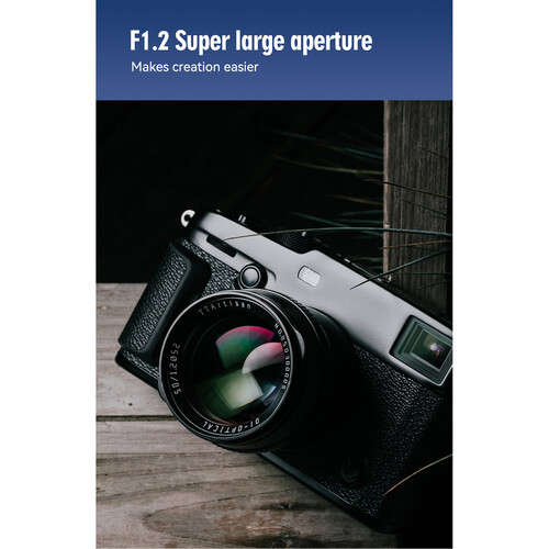 TTArtisan 50mm f/1.2 Lens for Sony E (Silver)