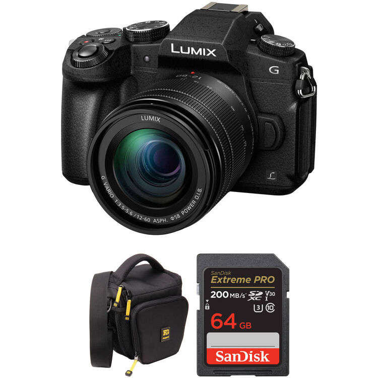 Panasonic Lumix G85 Mirrorless Camera with 12-60mm Lens and Accessories Kit