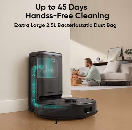 Eufy Clean X8 Pro Robotic Vacuum Cleaner and Mop with Self-Empty Station