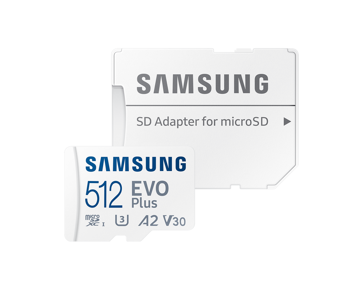 Samsung EVO Plus U3 V30 A2 512GB microSD Card