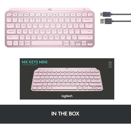 Logitech MX KEYS MINI Wireless Illuminated Keyboard 920-010500 (Rose)