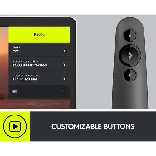 Logitech Wireless Presenter R500 Red Laser Pointer 910-005843