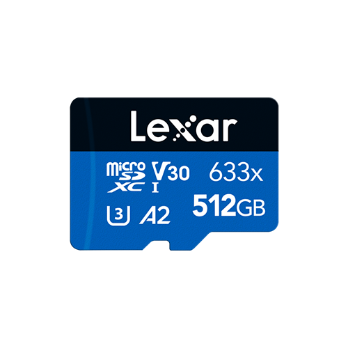 Lexar 633x 512GB microSDHC/microSDXC UHS-I Blue Series Card