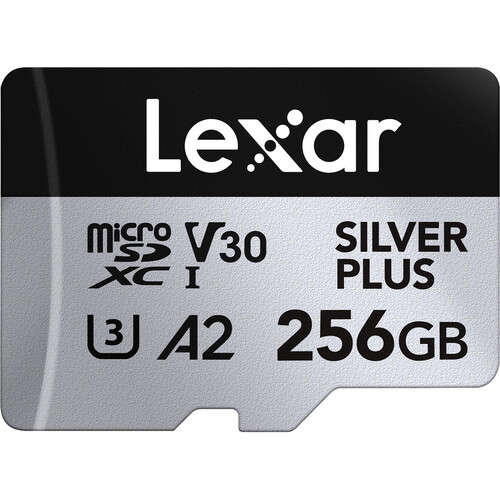 Lexar® 256GB Professional SILVER PLUS microSDXC UHS-I Card
