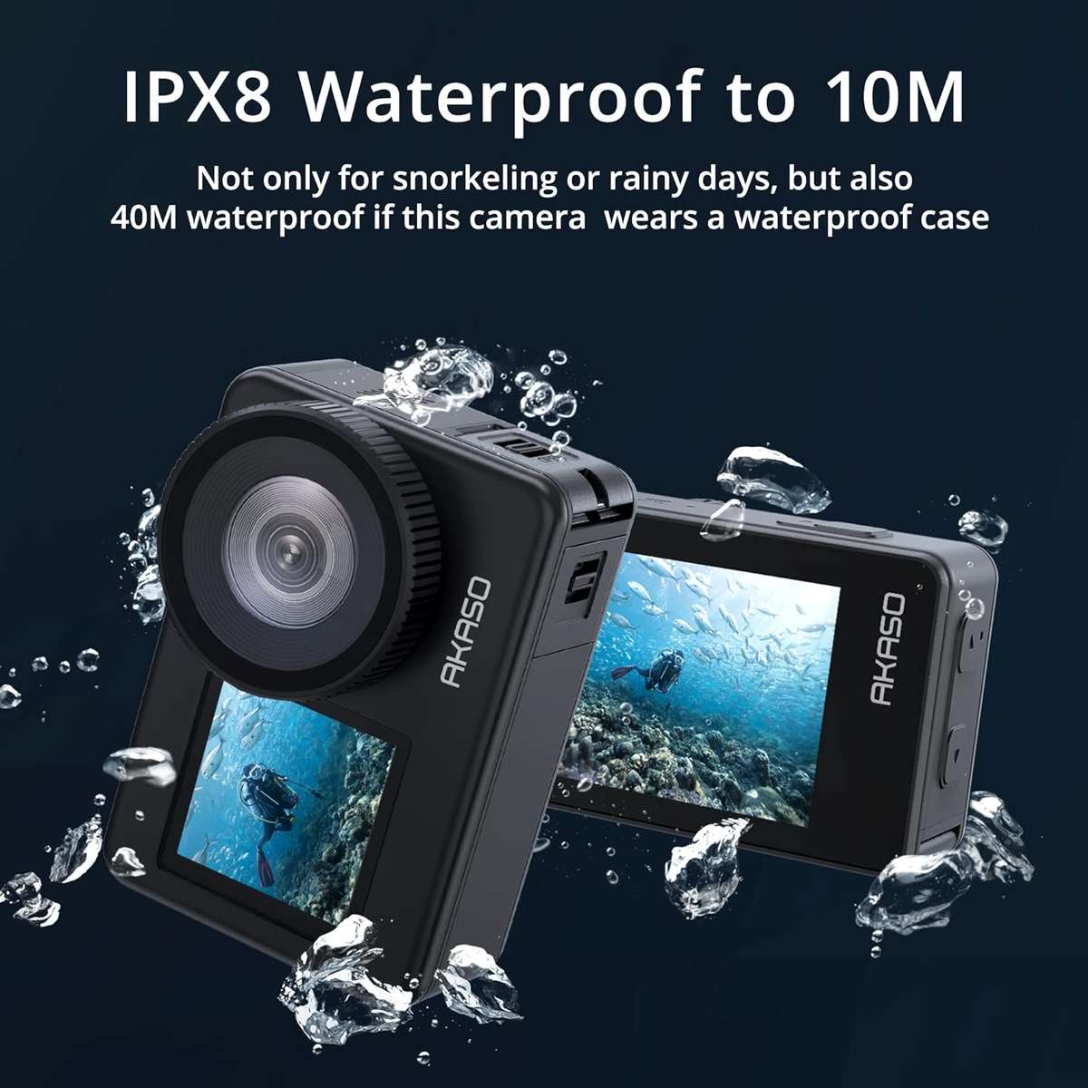 AKASO Brave 7 4K 30FPS, 20MP, Wi-fi, Waterproof Action Camera