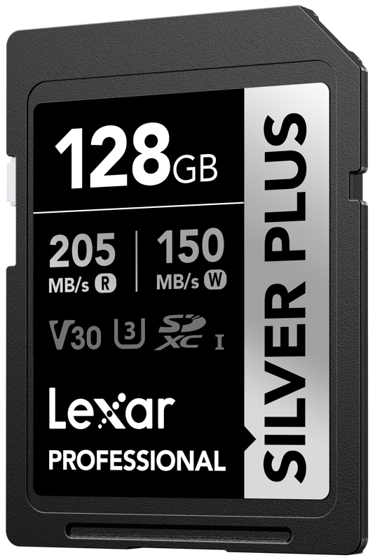 Lexar ® Professional 128GB SILVER PLUS SDXC UHS-I Card