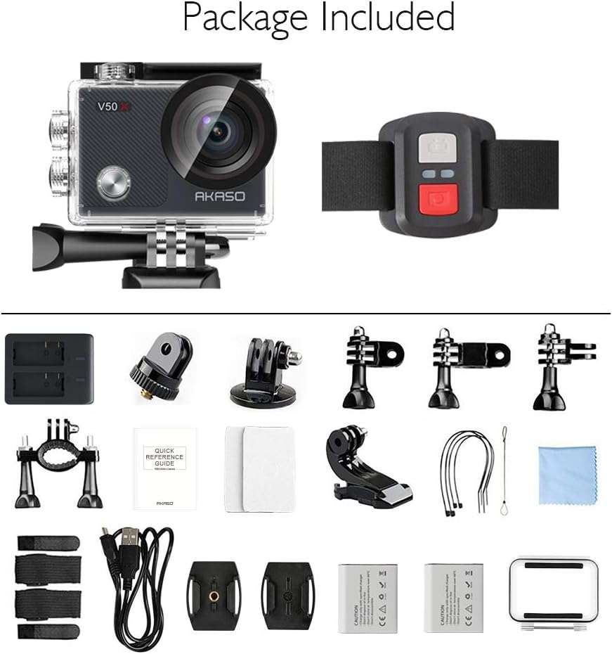 AKASO V50X 4x Zoom, Waterproof Action Camera