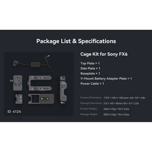 SmallRig Shoulder Rig Kit For Sony FX6 Cameras