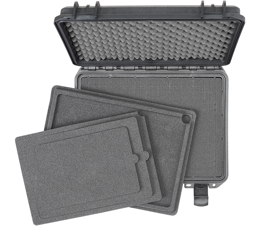 Stage Plus PRO LINE 505CAM Sahara Protective Carry Case, with Padded Dividers