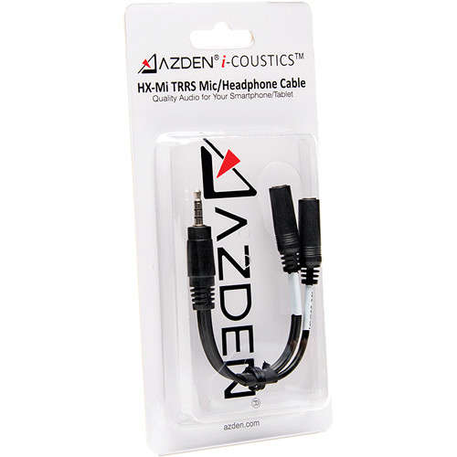 Azden i-Coustics® HX-Mi TRRS Mic/Headphone Cable