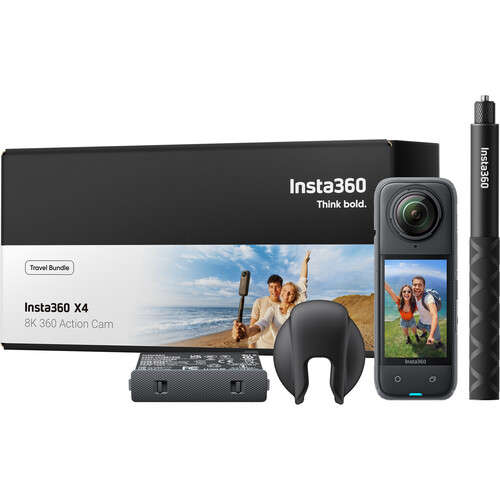 Insta360 X4 360° 8K Camera Travel Kit