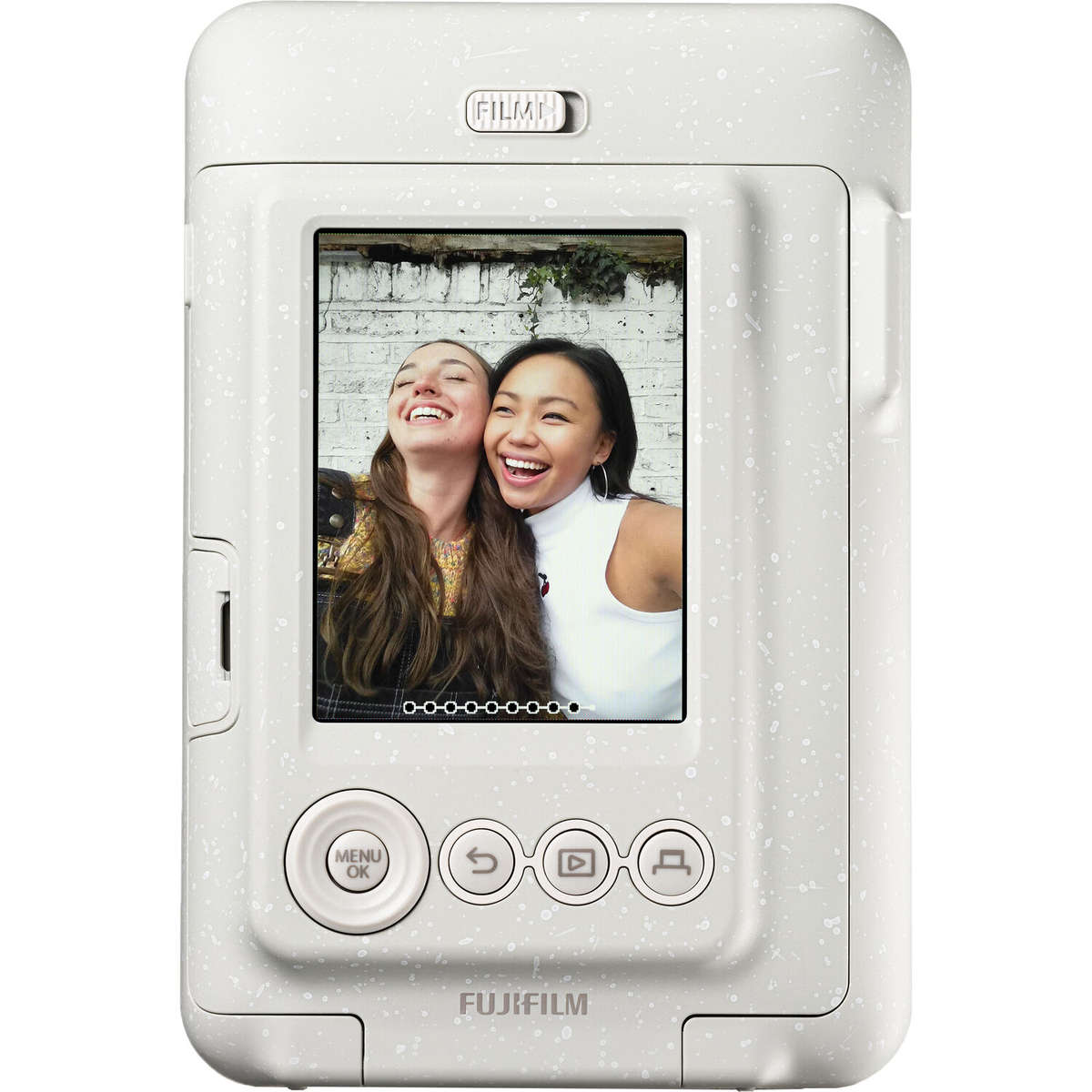 Fujifilm Instax Mini LiPlay Hybrid Film Camera (Kit3-White)