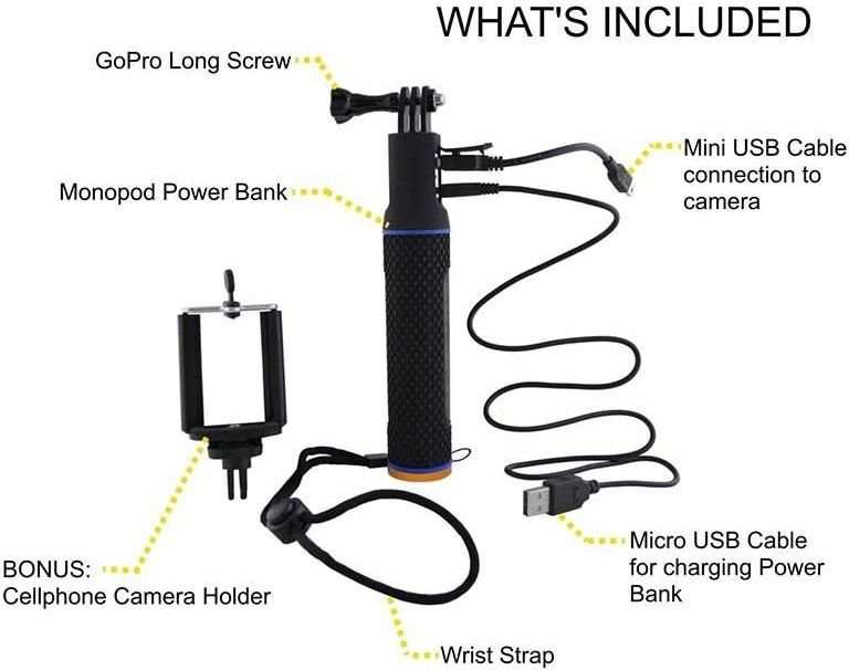 Freewell Powergrip with Integrated Power Bank for Action Cams (5200mAh)
