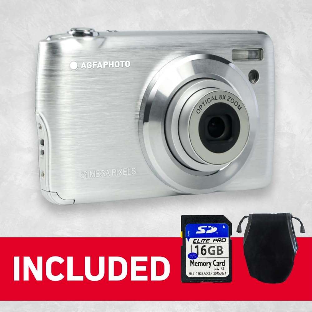 AGFA Photo Realishot DC8200 Compact Digital Camera (Silver)