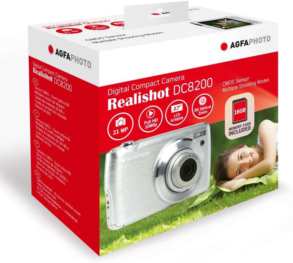 AGFA Photo Realishot DC8200 Compact Digital Camera (Silver)