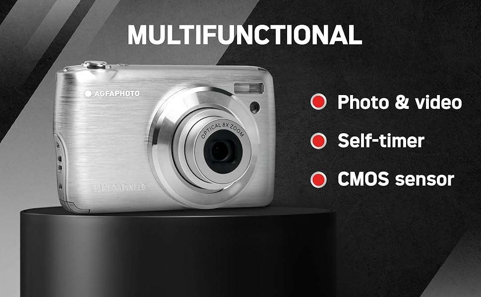 AGFA Photo Realishot DC8200 Compact Digital Camera (Silver)