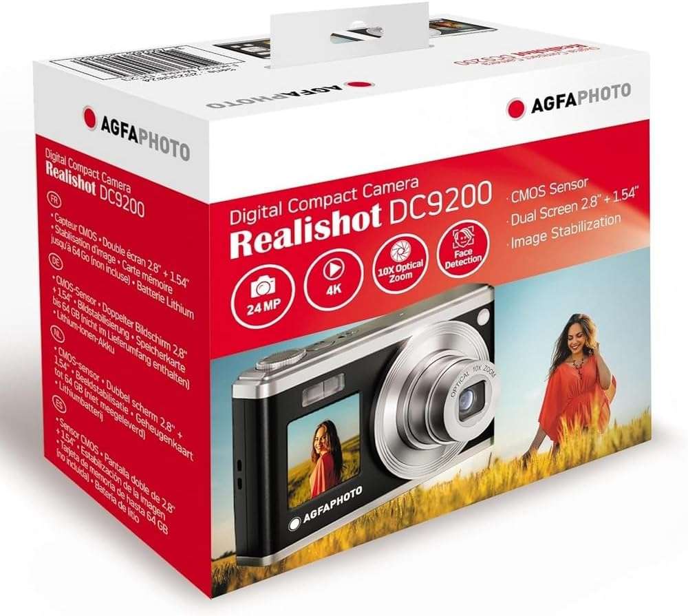 AGFA Photo Realishot DC9200 Compact Digital Camera (Black)